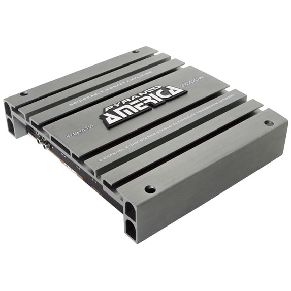 Pyramid PB918 2CH Ampflier 2000W MAX Vehicle Audio Amplifier, Black, 5.85 lbs