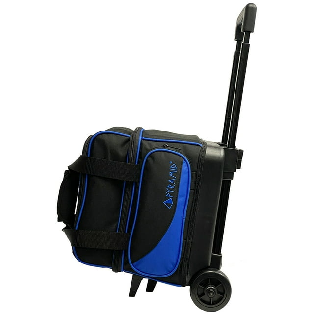 Pyramid Path Deluxe Single Roller Bowling Bag (Black/Royal Blue