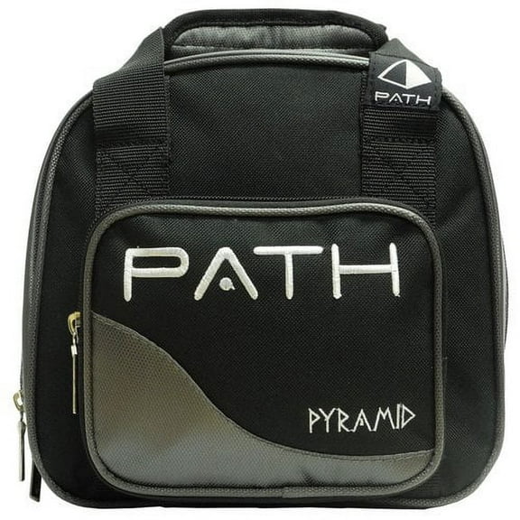 Pyramid Path Plus Black/Silver Bowling Tote Bag