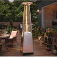 thumbnail image 1 of 48,000 Pyramid Propane Patio Heater with Wheels, Tip-Over Safety, Thickened Glass Tube for Outdoor Use, Commercial & Residential, 1 of 8