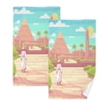 thumbnail image 1 of Pyramid Set of 2 Pure Cotton Towels, 16'' x 28'', Highly Absorbent and Soft, 1 of 8