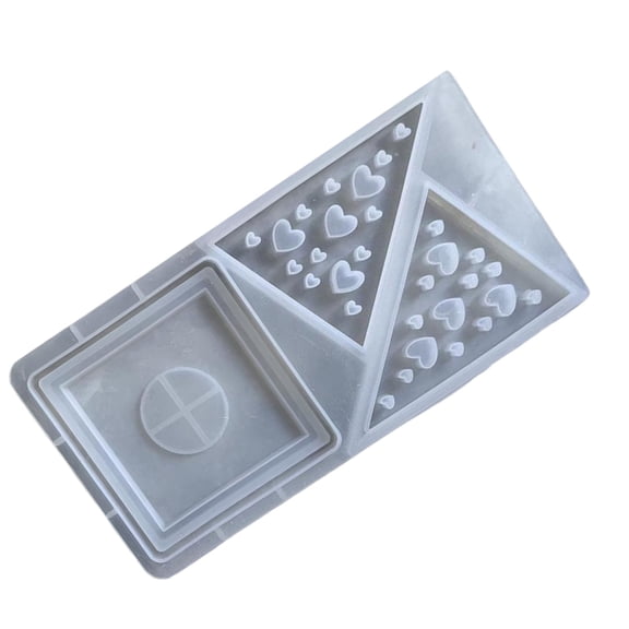 Pyramid Shaped Holder Silicone Candlestick Making Mold Gypsum Office Decorations Creative Maker