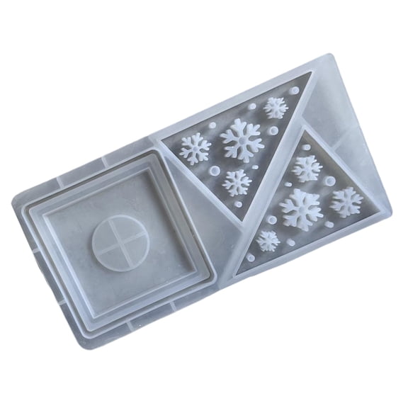 Pyramid Shaped Holder Silicone Candlestick Making Mold Gypsum Office Decorations Creative Maker