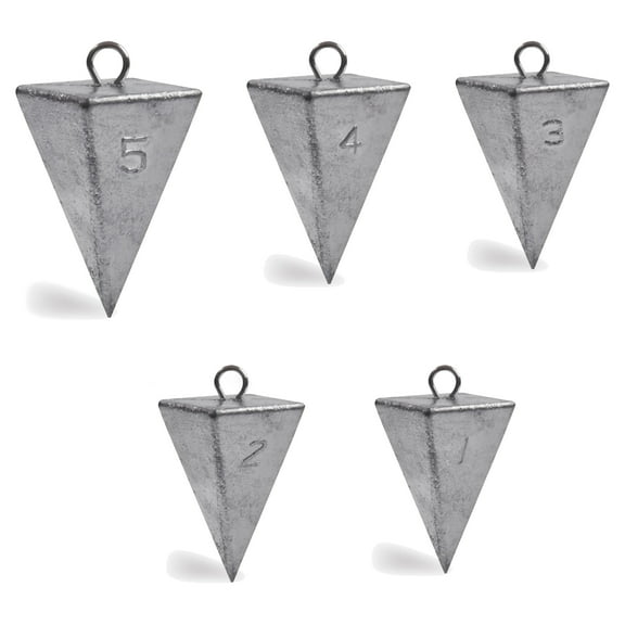 Pyramid Sinkers Fishing Weights Sinkers Saltwater Surf Fishing Weights Pyramid Weights Ocean Saltwater Fishing Gear Tackle 1oz 2oz 3oz 4oz 5oz 6oz 8oz