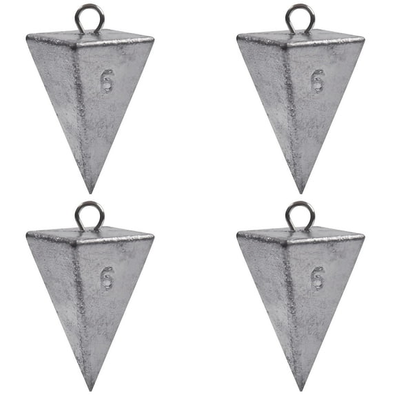 Pyramid Sinkers Fishing Weights Sinkers Saltwater Surf Fishing Weights Pyramid Weights Ocean Saltwater Fishing Gear Tackle 1oz 2oz 3oz 4oz 5oz 6oz 8oz