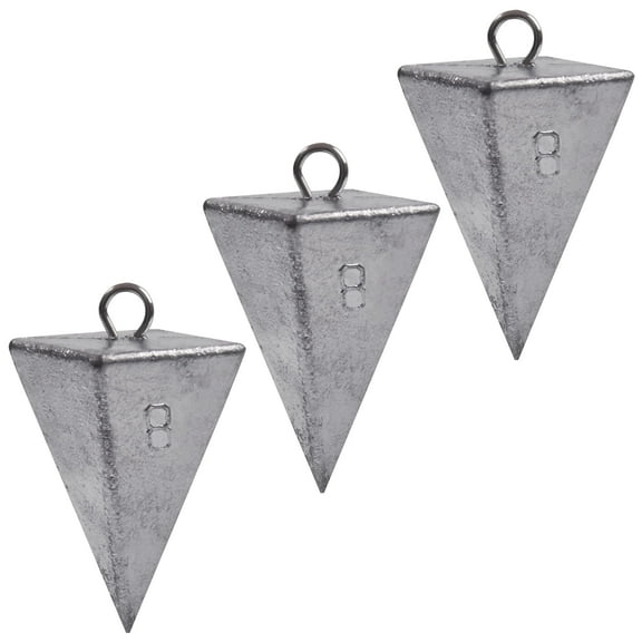 Pyramid Sinkers Fishing Weights Sinkers Saltwater Surf Fishing Weights Pyramid Weights Ocean Saltwater Fishing Gear Tackle 1oz 2oz 3oz 4oz 5oz 6oz 8oz