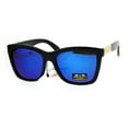 thumbnail image 1 of Pyramid Stud Horn Rim Mirror Lens Plastic Sunglasses Blue, 1 of 3