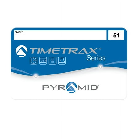 Pyramid Time Systems 41304 TimeTrax Time & Attendance Badges, Magnetic Swipe Cards, Numbers 51-100, 50 Pack