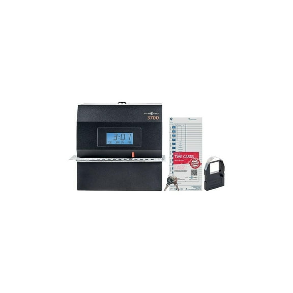 Pyramid Time Systems Pyramid Punch Card Time Clock System Black (3700)