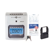 Pyramid Time Systems - Model 3800 Auto Totaling Time Clock, Electronic Time Punch Clock - 044942798991