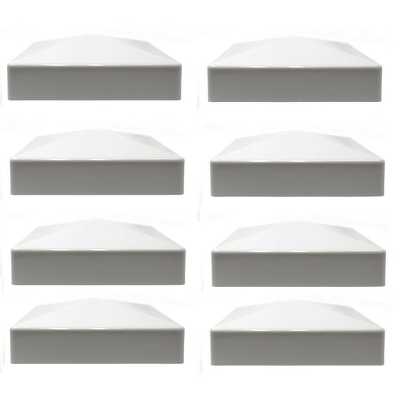 Pyramid True 5x5 (127mmx127mm) Plastic Fence Post Cap Grey 8