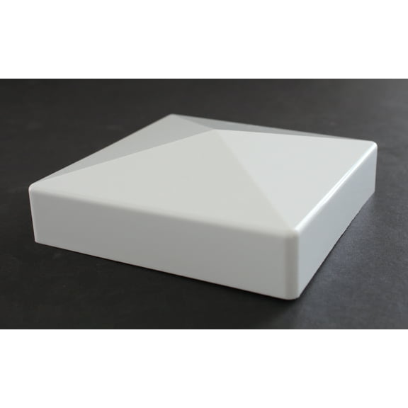 Pyramid True 5x5 (127mmx127mm) Plastic Fence Post Cap White 1