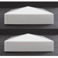 thumbnail image 1 of Pyramid True 5x5 (127mmx127mm) Plastic Fence Post Cap White 2, 1 of 6
