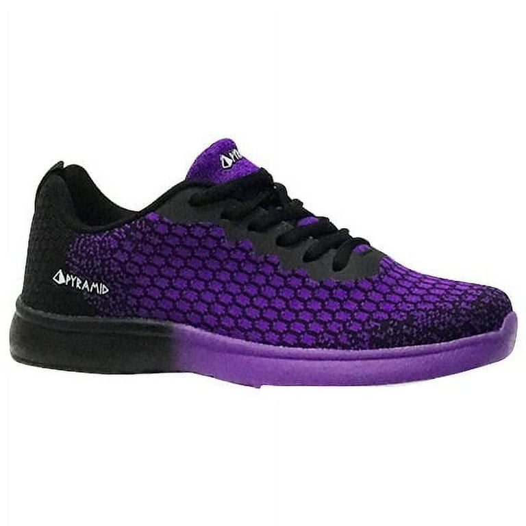 Pyramid Women's Path Lite Seamless Mesh Black/Purple Bowling Shoes