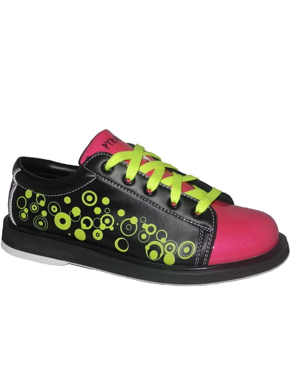Pyramid Youth Rain Black/Hot Pink/Lime Green Bowling Shoes
