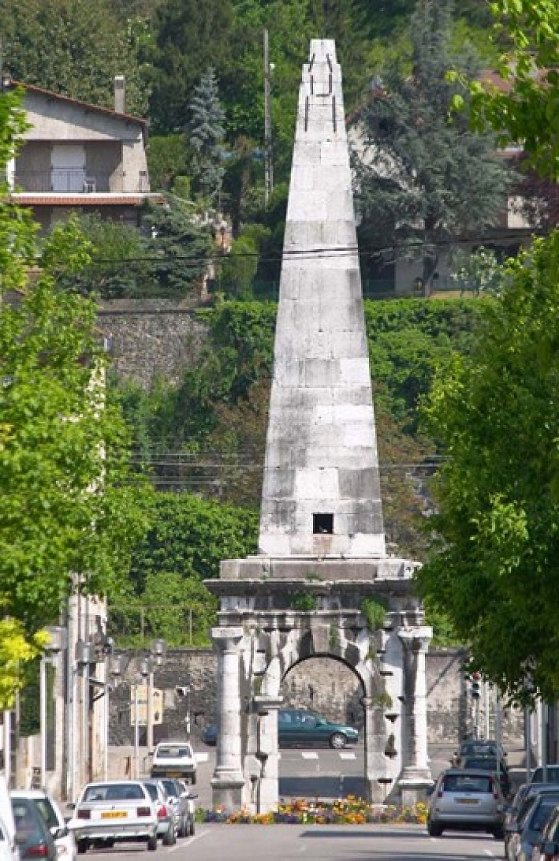 Pyramid in Vienne Isere Isere France Canvas Art - Per Karlsson DanitaDelimont (24 x 36)