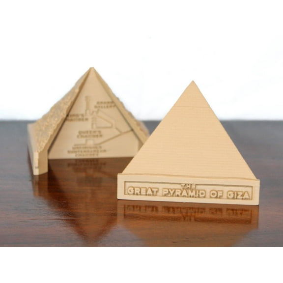 Pyramid of Giza Model with Complete Lesson | For Classroom, Homeschool, Desk Ornament, or Burring Very Tiny Pharaohs