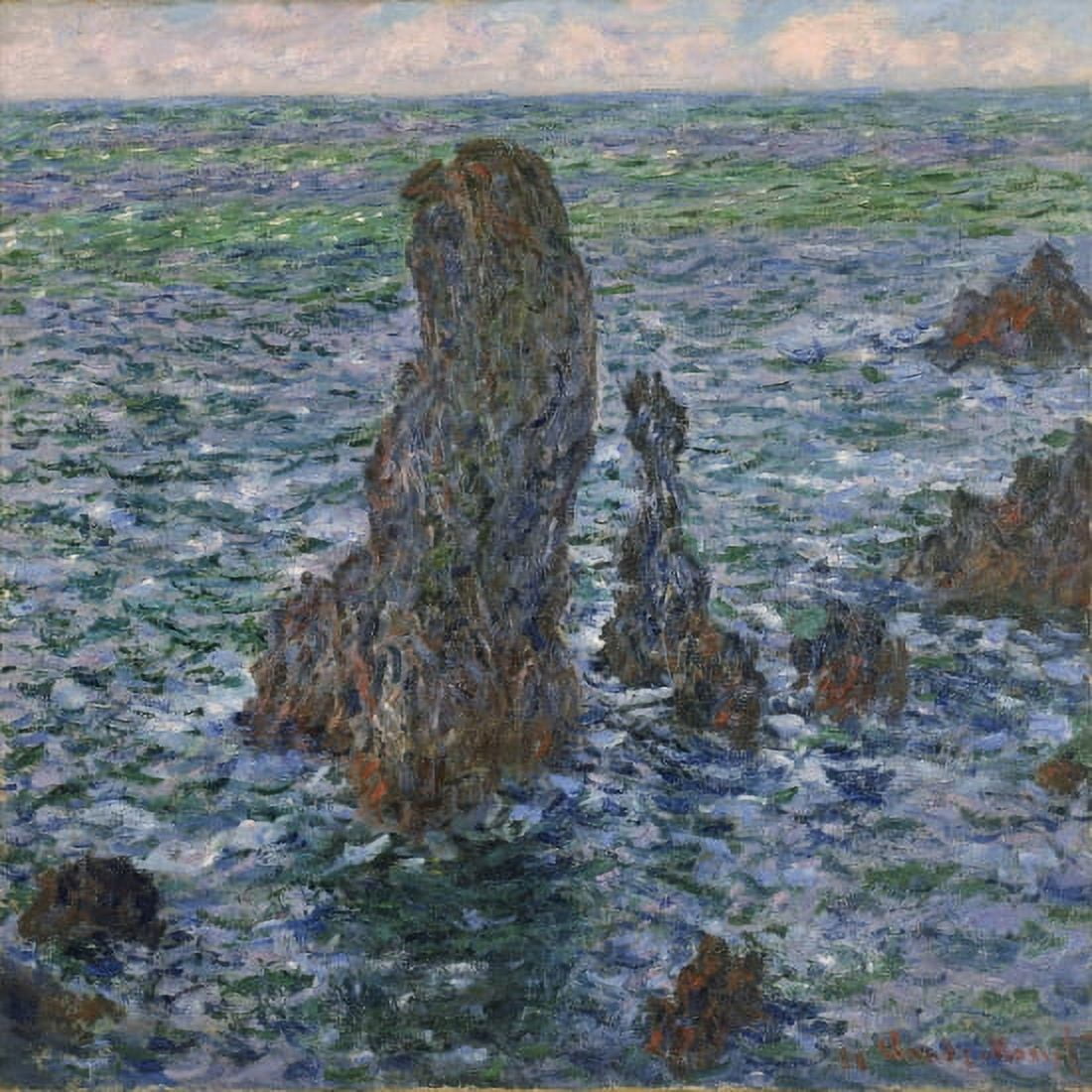 Pyramides Port Coton Canvas Art - Claude Monet (18 x 24)