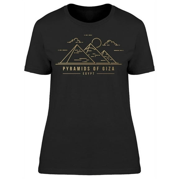 Pyramids Of Giza Graphic T-Shirt Women -Image by Shutterstock, Female Small