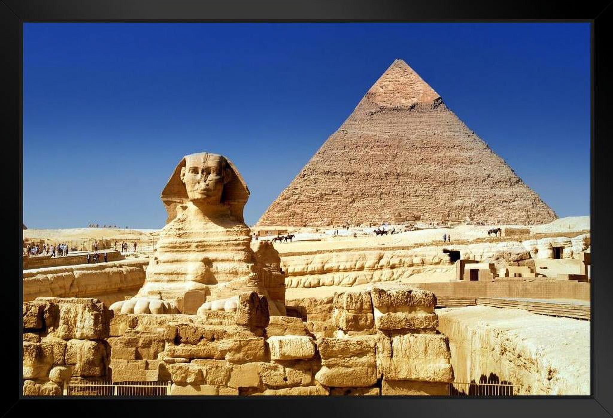 Pyramids of Giza and the Sphinx Photo Photograph Art Print Stand or ...