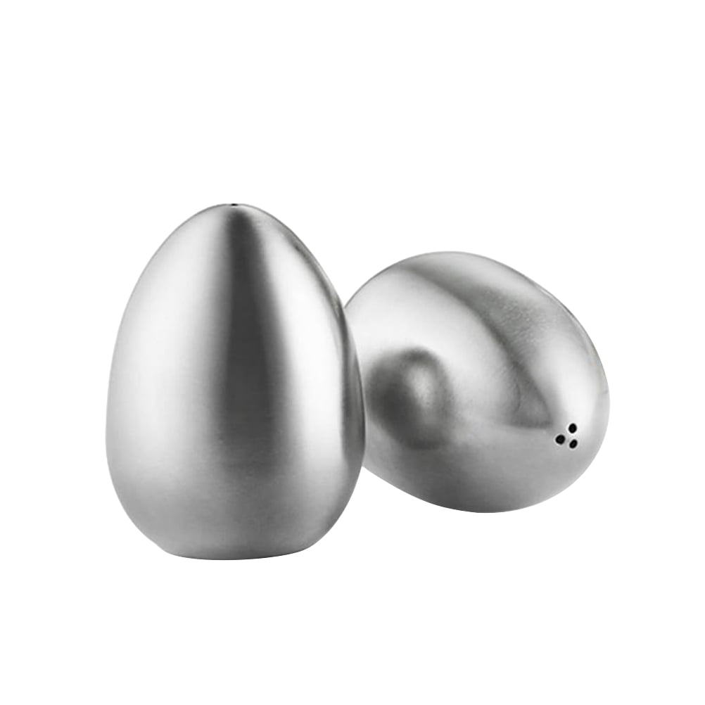 Pyramidti 1 Pc Stainless Steel Egg Shaped Pepper Shaker Sugar Shaker Spices Seasoning Sauce