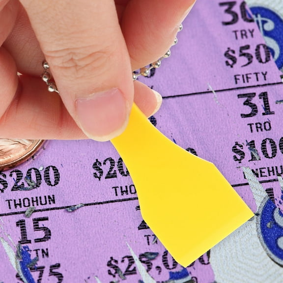 LEORX scraping tools Plastic Label Removal Adults for Scratching Tickets 12Pcs