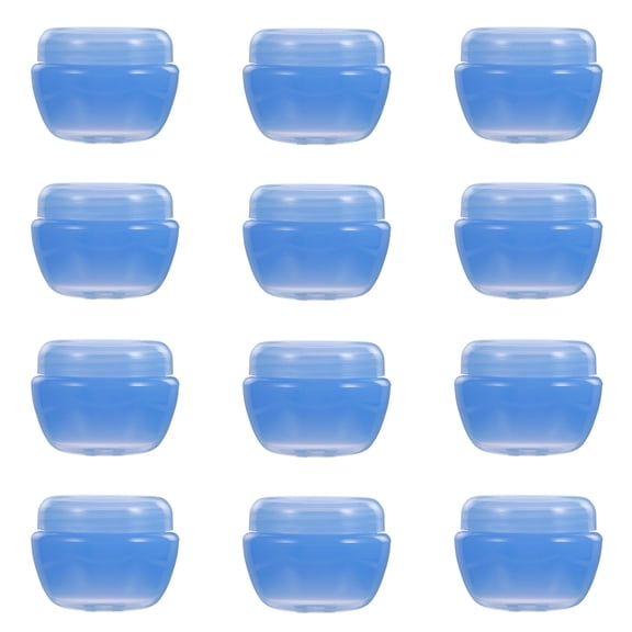Pyramidti 12Pcs 30g Empty Refillable Makeup Cosmetic Container Sample Cream Lotion Jar Box
