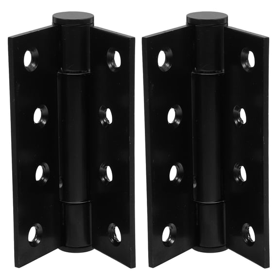 Pyramidti 2 Pcs Closing Door Hinges Automatic Door Closer Shower Door Hinge 10X7.6CM Black
