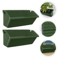 thumbnail image 1 of Pyramidti 2 Pcs Small Living Plant Wall Flowerpot Durable Pot 32.5X16.5CM Green, 1 of 8