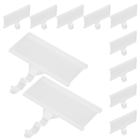 LEORX Polypropylene Clip On Bin Labels 20Pcs For Storage Bins And Shelves