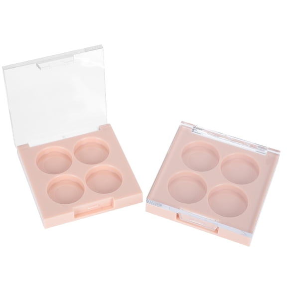 Pyramidti 2Pcs Convenient Cosmetics Storage Cases Multi-grid Cosmetics Sub Package Cases