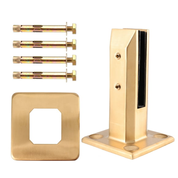 Pyramidti Clamp Holder Magnetic Shelf Black Door Knob Brackets Golden