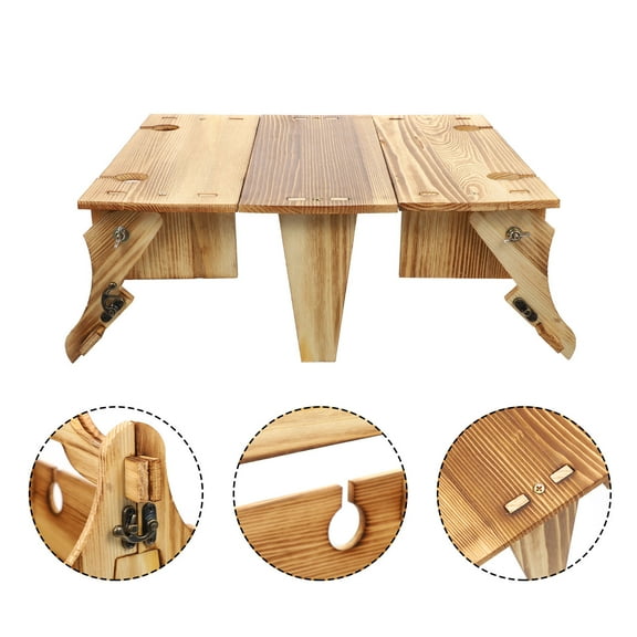 Pyramidti  Foldable Table Small Folding Basket Outdoor Picnic