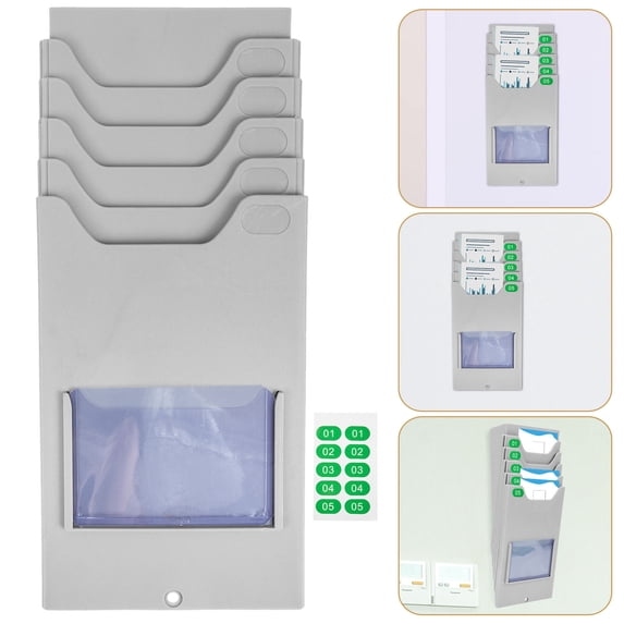 Pyramidti Hanging Material Card Rack Wall-mounted Cards Holder Shelves ...