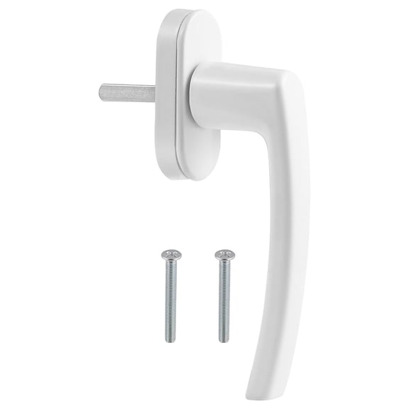 Pyramidti Inside Window Handle,Inside Interior Inner Window Handle Crank Aluminum Window Handle Child Safety Window Locking (White)