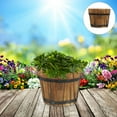 thumbnail image 1 of Pyramidti  Kitchen Decoration Safe to Use Flower Pot Wooden Water Buckets Plant Barrel 15.00X15.00X12.00CM, 1 of 8