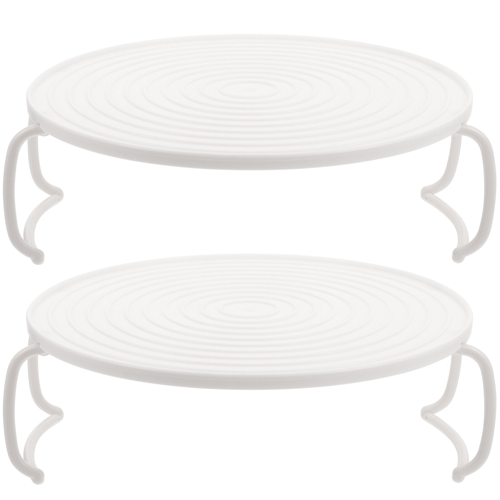 Pyramidti Microwave Oven Tray,2pcs Rouded Mircrowave Oven Rack Layered