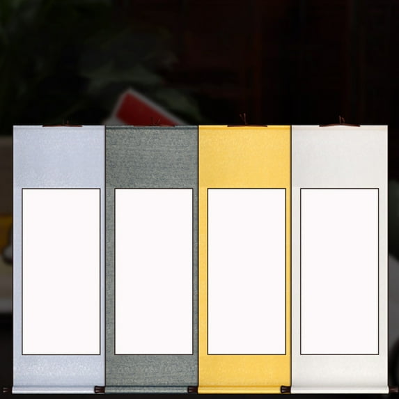 Pyramidti Rice Paper Scroll Painting Stationery Decoration Child Yellow