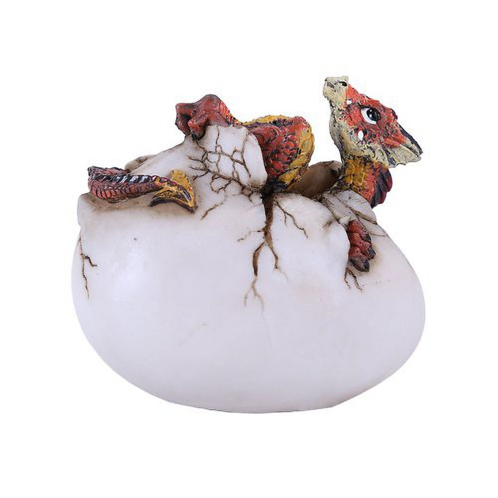 Pyre Magmatite Dragon Hatchling Resting On Egg Shell Figurine Myth ...