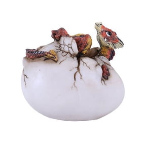 Pyre Magmatite Dragon Hatchling Resting On Egg Shell Figurine Myth & Legends Collectible Statue Decor