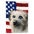 thumbnail image 1 of Pyrenean Shepherd Dog American Canvas House Flag - 28 x 0.01 x 40 in., 1 of 1