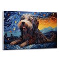 thumbnail image 1 of Pyrenean Shepherd Dog Canvas Van Gogh Starry Night Wall Art Gifts Canvas Wall Art Frame Music Artist Customized Canvas Framed Photo Art Work For The Bedroom(Gifts For Dog Lover ), 1 of 6