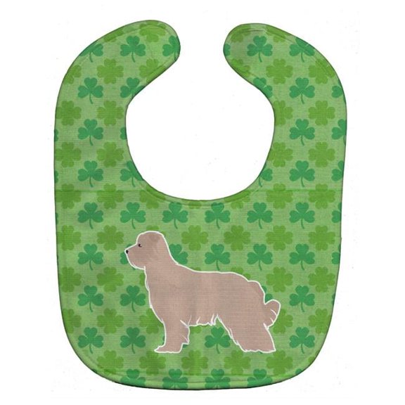 Pyrenean Shepherd Shamrocks Baby Bib