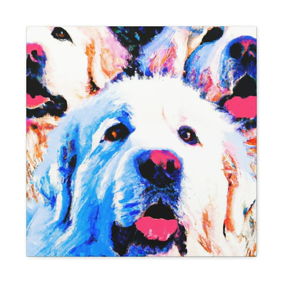 "Pyrenees in Pop Art". - Canvas