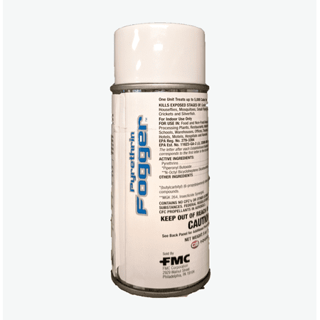 Pyrethrin Fogger - Controls Roaches, Flying & Crawling Insects - 5 oz Can by FMC