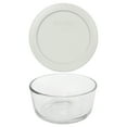 thumbnail image 1 of Pyrex (1) 7200 2-Cup Glass Bowl, & (1) 7200-PC Sleek Silver Plastic Lid, 1 of 5