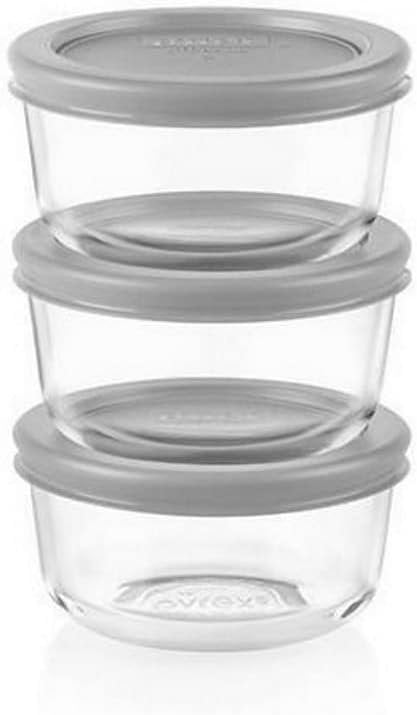 Grey Pyrex Containers Pyrex 1 Cup 3 Pack Round Food Storage Set - Graphite Gray - Walmart.com