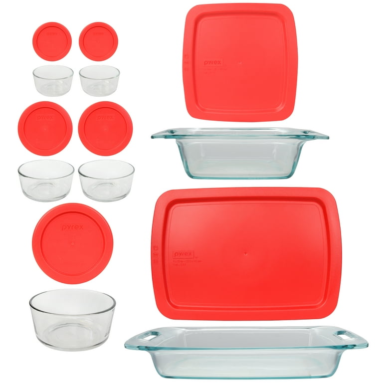 Pyrex 2-cup Glass Food Storage Bowl W/ Lid 7200 