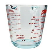 Measuring Cup, Glass, 2-Cup Measuring Cup with Red Graphics, Pyrex