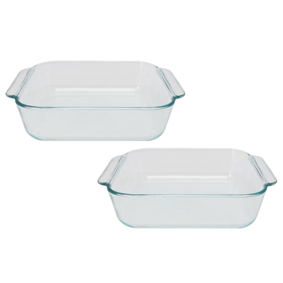 Pyrex 222 2-Quart Glass Baking Dish (2-Pack)